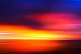 Coucher de soleil Blend Bliss - Abstrait côtier