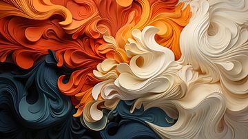 Kleurrijke abstracte acrylachtergrond met zijde van Animaflora PicsStock