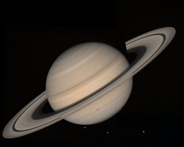 Saturn Hubble photo van Brian Morgan