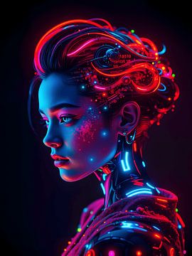 Robotica geisha van Jolique Arte