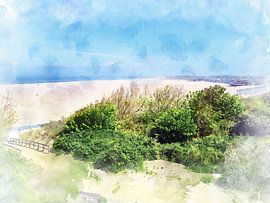 Plage de Vrouwenpolder, Walcheren, Zélande. sur Danny de Klerk