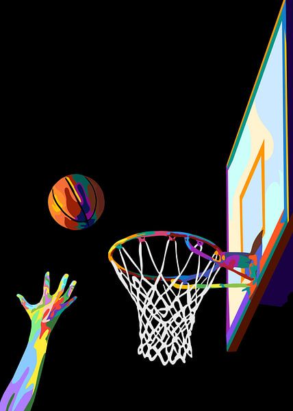 Basketball in der Pop-Art von IHSANUDDIN .