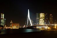 Erasmusbrug in de nacht Rotterdam van Dexter Reijsmeijer thumbnail