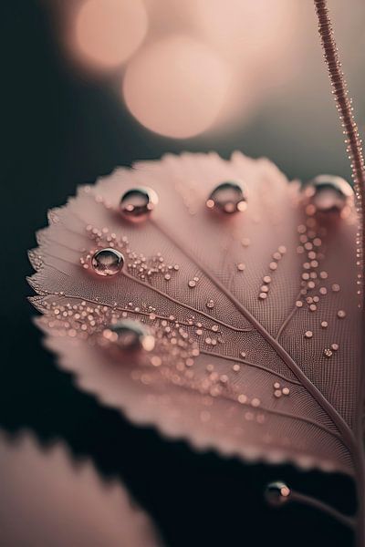 Drops On A Leaf von Treechild