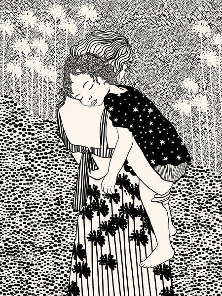 Mother And Child by Cats & Dotz