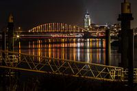 Pont orange à Deventer sur l'IJssel grâce à l'action Orange the World