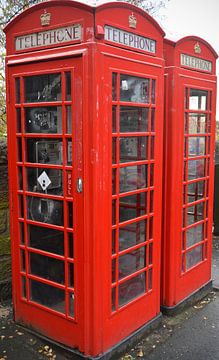Englische Telefonzelle von Fotografie John van der Veen