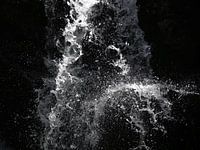 Waterval bevroren in beweging