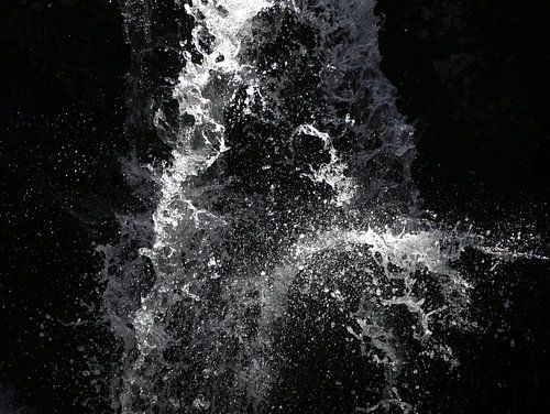 Waterval bevroren in beweging