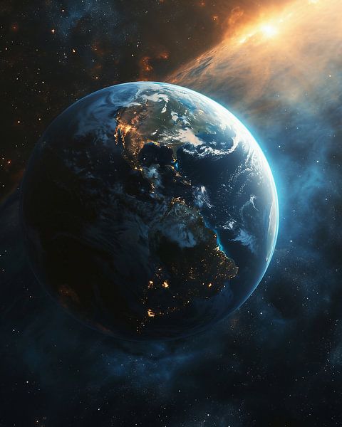 Blick ins Universum von fernlichtsicht