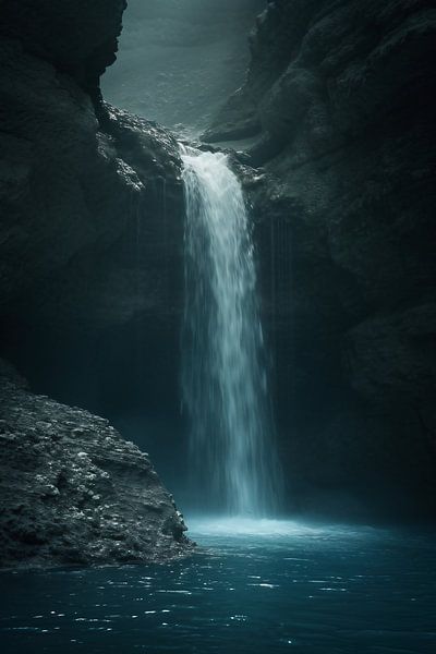 Zauberhafter Wasserfall von fernlichtsicht