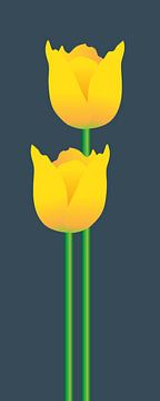 Yellow Tulips by DE BATS designs