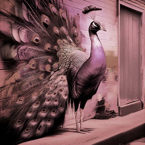 Nuances de rose paon de rue