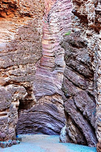 Unieke rotsformatie in Quebrada de las Conchas