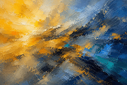 Pulau Dua, Banggai — Abstract Golden Blue - Indonesia