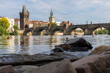 Prague - the Charles Bridge by Jack Koning