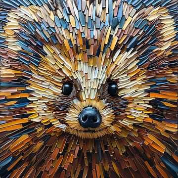 Hedgehog Mosaic van Jacky