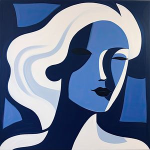 Abstraktes Blau