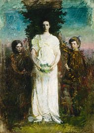 Abbott Handerson Thayer,My children Mary, Gerald and Gladys Thayer