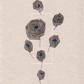 florale Linien 3 von Prints der Nederlanden