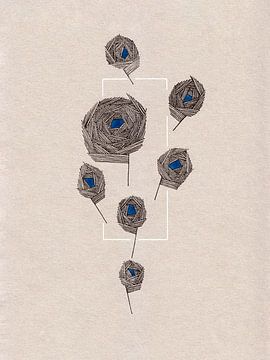 floral lines 3 by Prints der Nederlanden