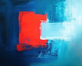 Roter Platz, Blauer Fluss von Moderne Kollektion