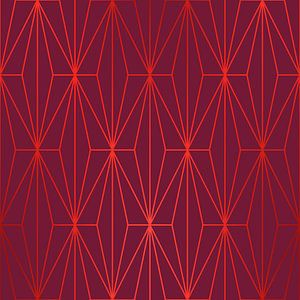 ELEGANT BEED RED TANGERINE  PATTERN I