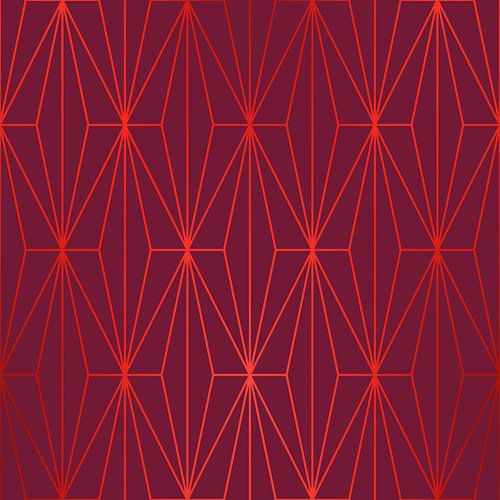 ELEGANT BEED RED TANGERINE  PATTERN I