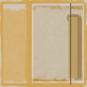 Lijnen en vlakken. Minimalistische moderne abstracte geometrische kunst in pastel. van Dina Dankers