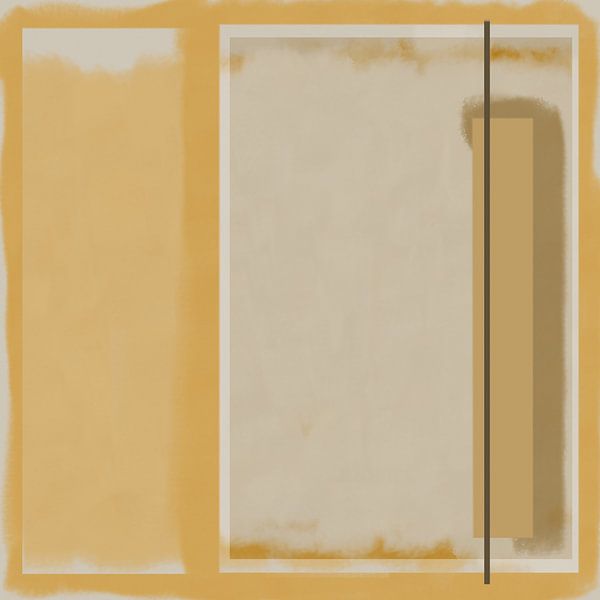 Lijnen en vlakken. Minimalistische moderne abstracte geometrische kunst in pastel. van Dina Dankers