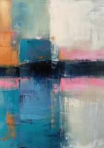 Abstract Schilderij Blauw