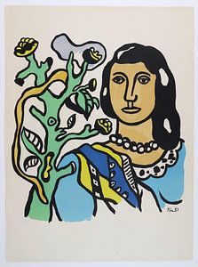 Fernand Léger, Die Frau und die Blume, 1954