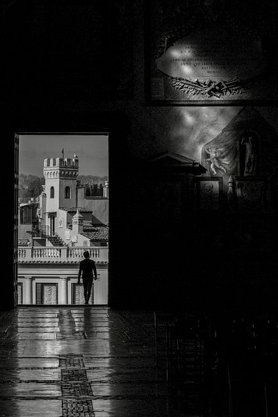 Silhouette Photographie Homme Église Aracoeli Rome Italie par Martijn Jebbink Photography
