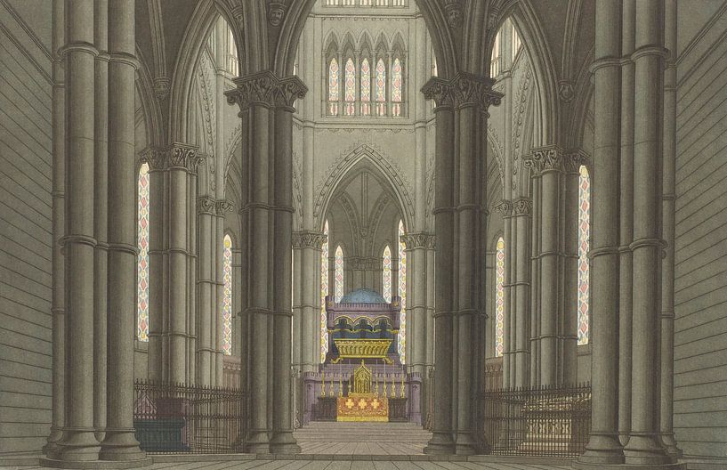 Decor for the play 'Axel und Walburg', Friedrich Jügel, after Karl Friedrich Schinkel by Masterful Masters