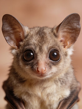 A funny baby bat portrait – animal poster