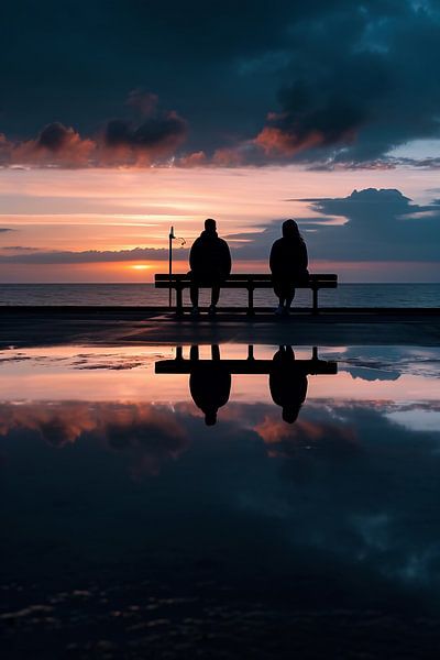 Ontspanning in het avondlicht van fernlichtsicht