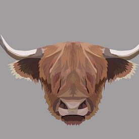 Scottish Highlander illustration by Kirtah Designs