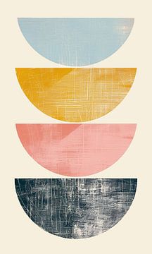 Four coloured cups by Bianca ter Riet