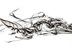 Abstracte zwarte rook - Haai