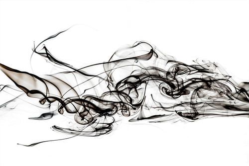 Abstracte zwarte rook - Haai