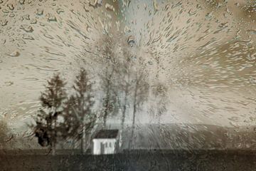 Concept landscape : Chapel in the rain van Michael Nägele