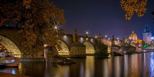 Prag - Die Karlsbrücke bei Nacht