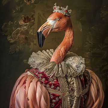 Koninklijke flamingo van Poster Art Shop