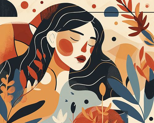 Modernes Porträt | Terrakotta