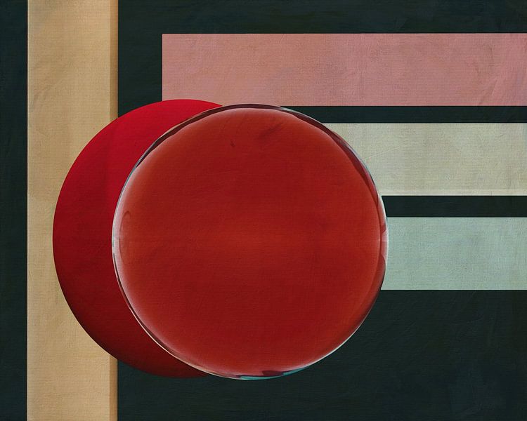 Constructivisme schilderij nummer 9 van Jan Keteleer (JanKé): Een reis voorbij het canvas