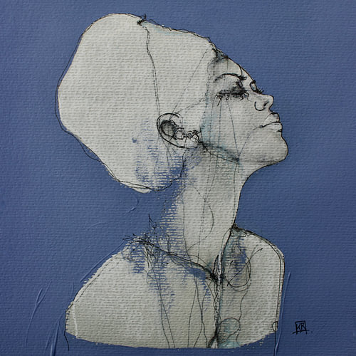 'Woman Surrounded by Blue' by Kim Rijntjes