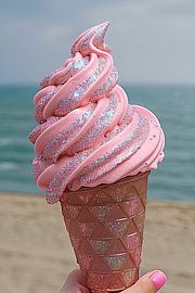 Rosa Eiscreme von Mark Bosman