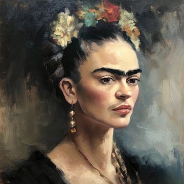 Frida Poster - Frida Kunstdruck Gemälde Kunst von Niklas Maximilian