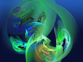 Abstrakt Pop of Colour von Marlies Odehnal