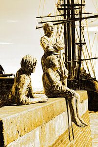 Hoorn Noord-Holland Niederlande Jungen von Kapitän Bontekoe